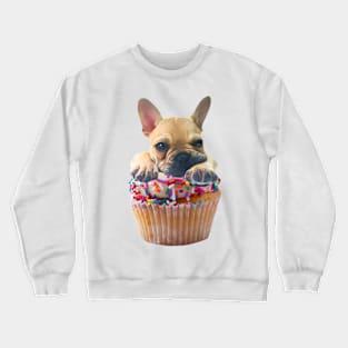 French Bulldog Cupcake Dog Crewneck Sweatshirt